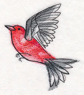 Scarlet Tanager in Watercolor - Image 4