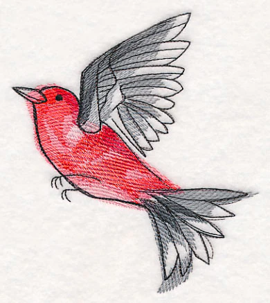 Scarlet Tanager in Watercolor - Image 6