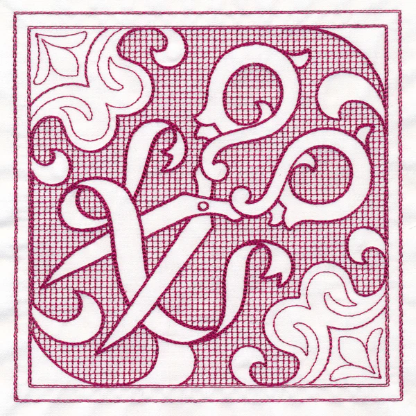 Scissors Square (Trapunto) - Image 2