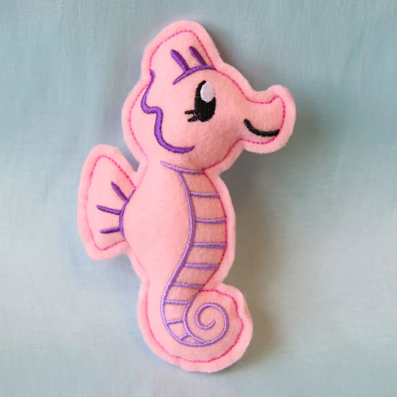Sea Life Seahorse Stuffie (In-the-Hoop) - Image 3
