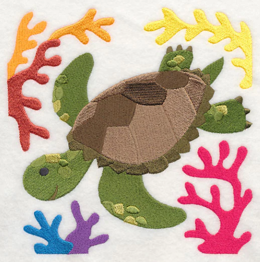 Sea Turtle and Coral - Image 2