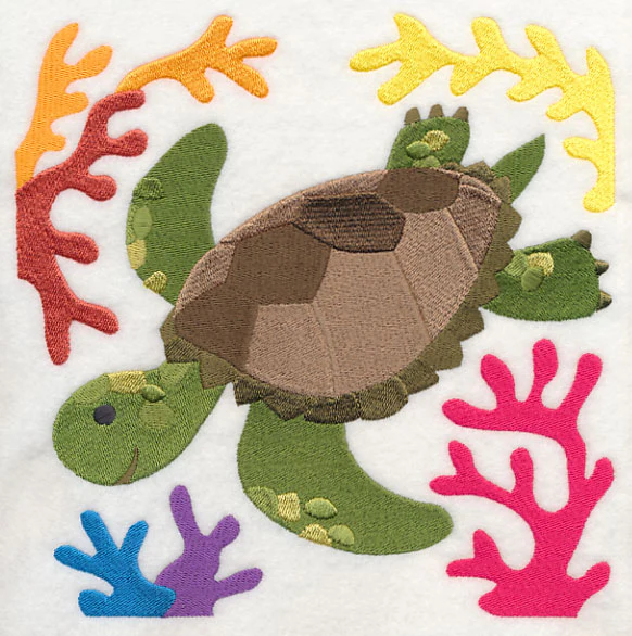 Sea Turtle and Coral - Image 6
