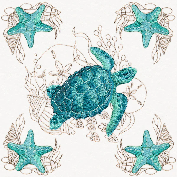 Sea Turtle & Starfish Pillow Pair - Image 8