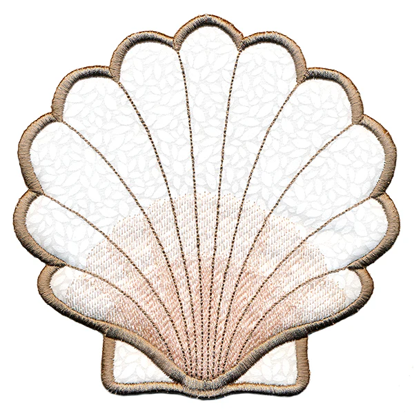 Seaside Fan Shell Trivet (In-the-Hoop) - Image 4