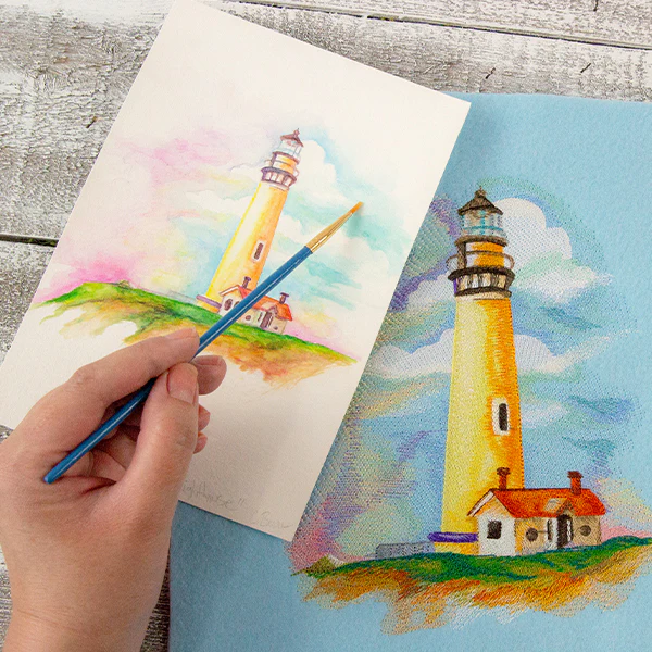 Seaside Lighthouse in Watercolor - Image 8