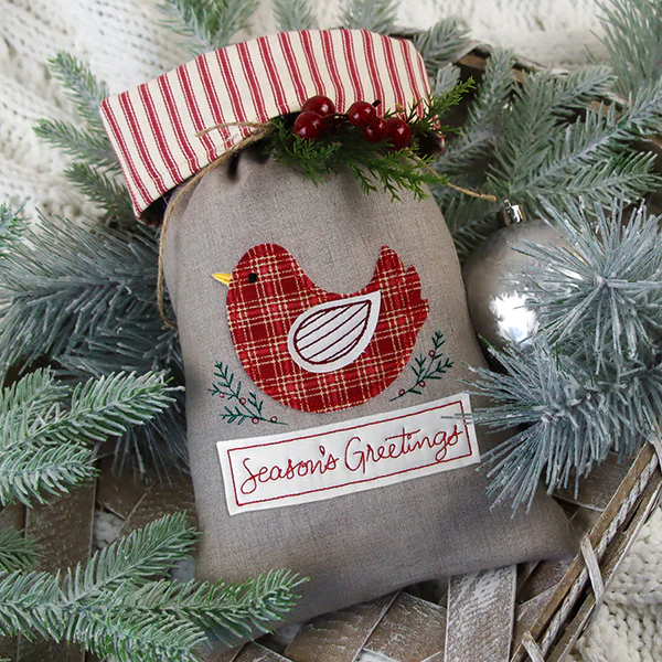 Season's Greetings Country Bird (Crafty Cut Applique) - Image 4