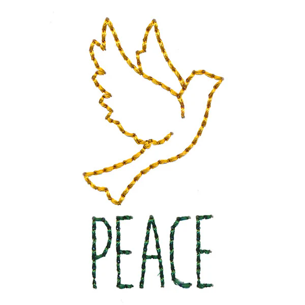 Season's Greetings Gift Tag - Peace (Cardstock)