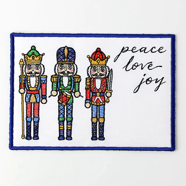 Season's Greetings Nutcracker Mug Rug (In-the-Hoop) - Image 4