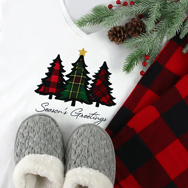 Season's Greetings Trees (Applique) - Image 4
