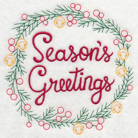 Season's Greetings Wreath - Image 3