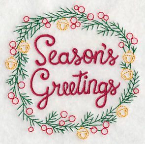 Season's Greetings Wreath - Image 5