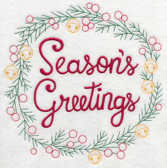 Season's Greetings Wreath - Image 6