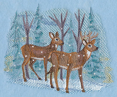 Serene Deer Scene in Watercolor - Image 3