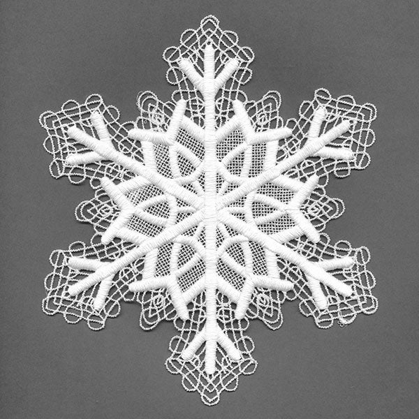 Serene Snowflake Lace Doily (Battenburg Lace) - Image 8