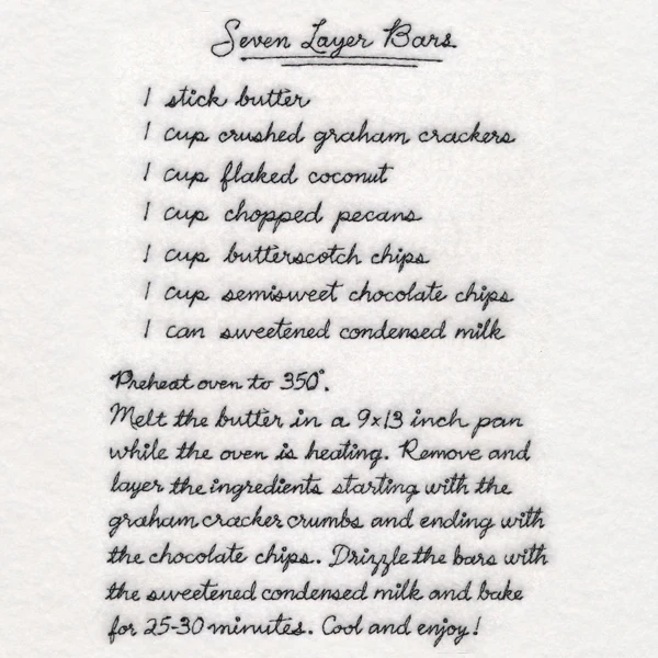 Seven Layer Bars Recipe