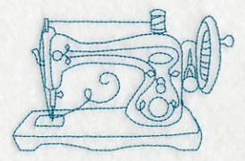 Sew It Seams Machine 2 (Redwork) - Image 3