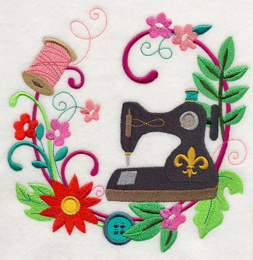 Sew Vintage Floral Wreath - Image 2
