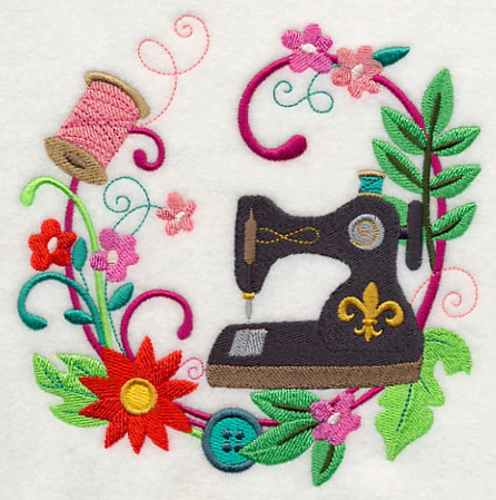 Sew Vintage Floral Wreath - Image 3