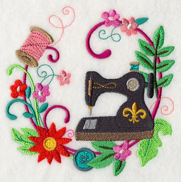 Sew Vintage Floral Wreath - Image 4