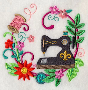 Sew Vintage Floral Wreath - Image 5