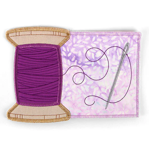 Sewer's Delight Thread Spool Mug Rug (In-the-Hoop) - Image 2