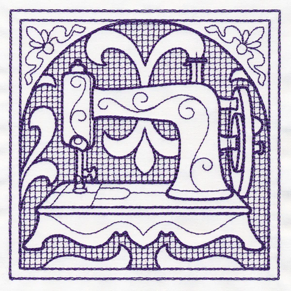 Sewing Machine Square (Trapunto) - Image 4