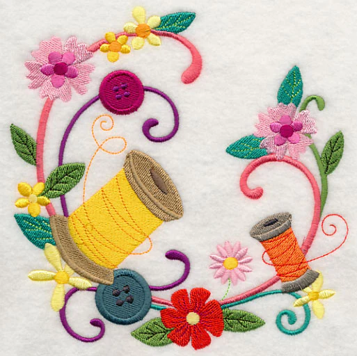 Sewing Notions Floral Wreath - Image 2