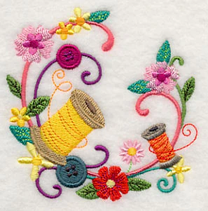 Sewing Notions Floral Wreath - Image 5