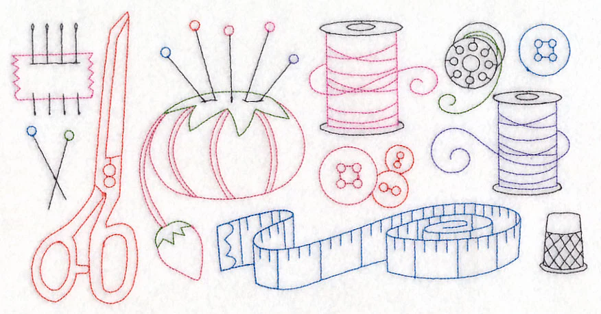 Sewing Quick Stitch Border (Vintage)