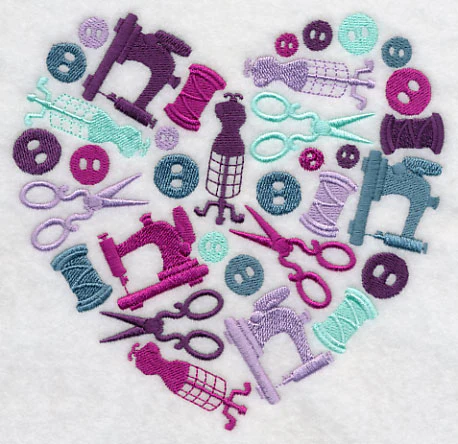 Sewing Silhouette Heart - Image 3