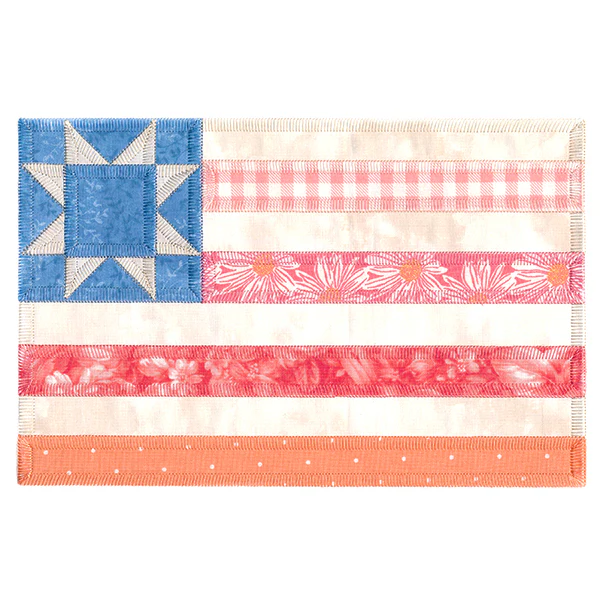 Shabby Chic American Flag (Heirloom Applique) - Image 10