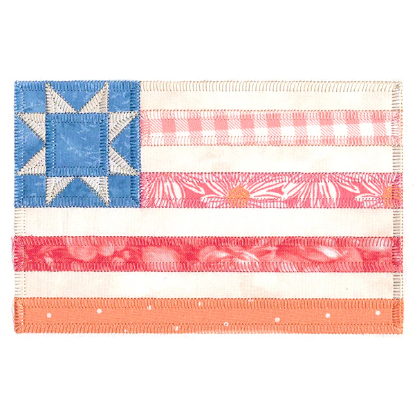 Shabby Chic American Flag (Heirloom Applique) - Image 7