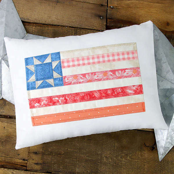 Shabby Chic American Flag (Heirloom Applique) - Image 9