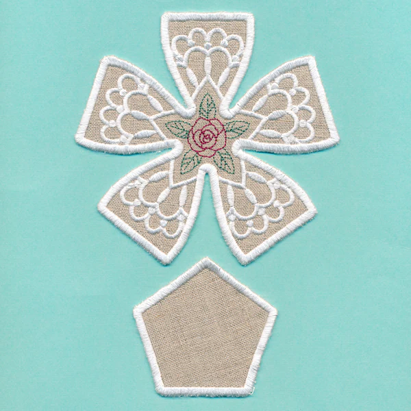 Shabby Chic Pincushion (In-the-Hoop) - Image 8