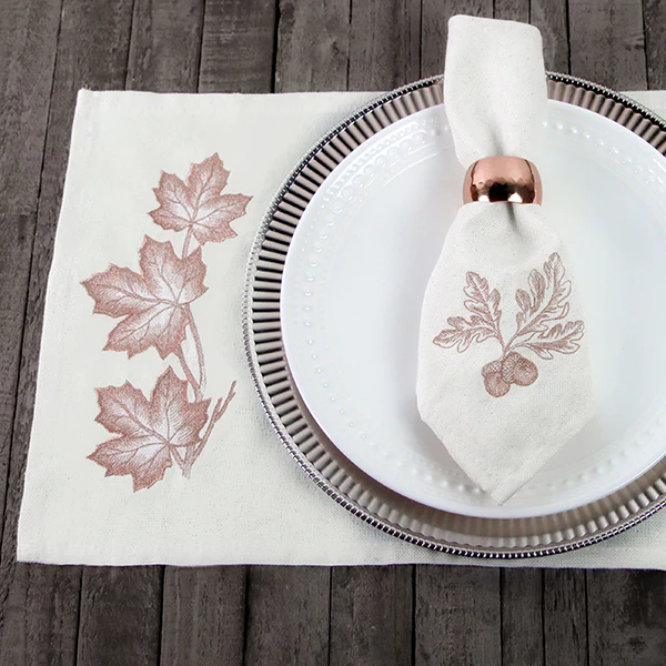 Sheer Autumn Maple Leaves Border - Image 6