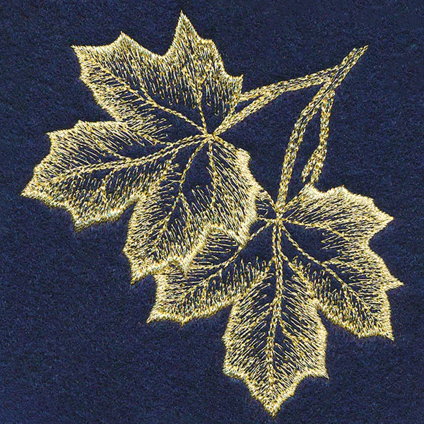 Sheer Autumn Maple Leaves Corner - Image 3