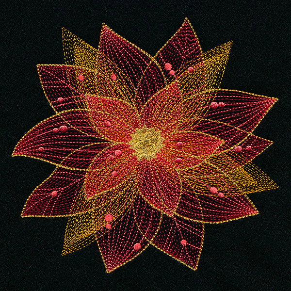Sheer Contours Christmas Poinsettia - Image 2