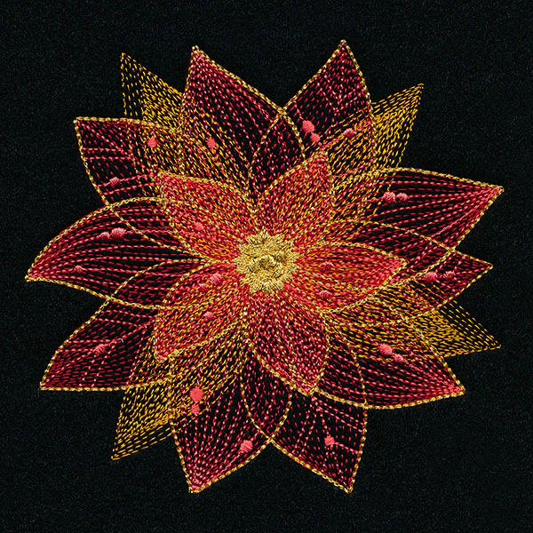 Sheer Contours Christmas Poinsettia - Image 3