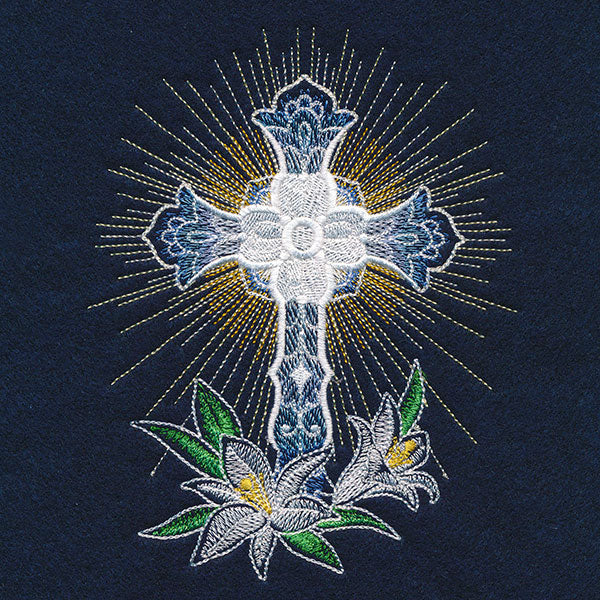 Sheer Delights Cross & Lilies - Image 5