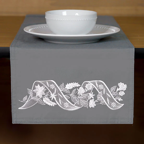 Sheer Elegance Ribbons and Flowers Border - Image 8