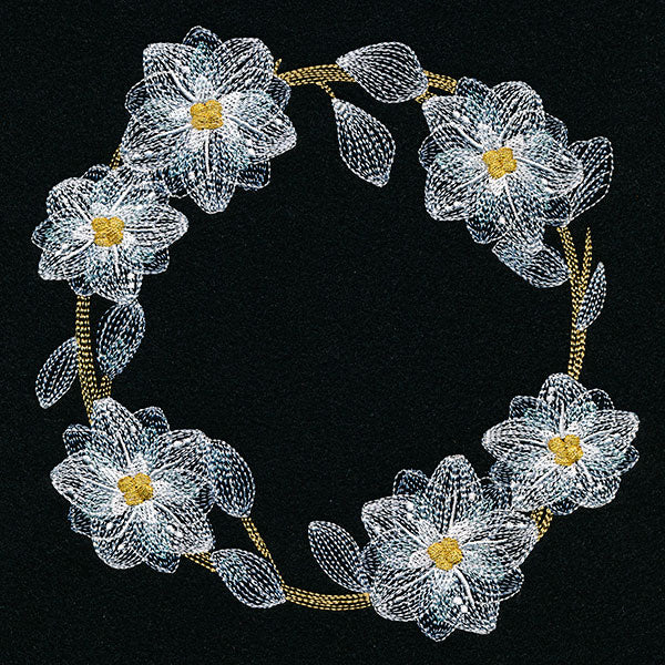 Sheer Poinsettias Wreath - Image 2