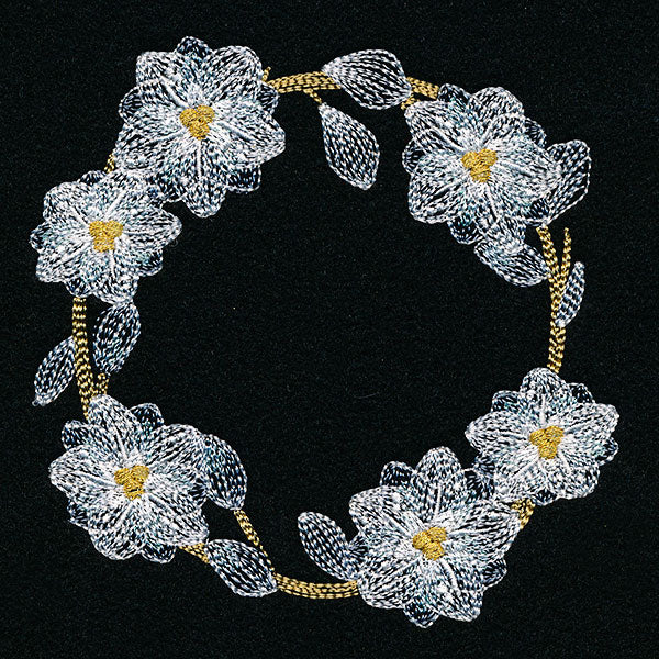 Sheer Poinsettias Wreath - Image 4
