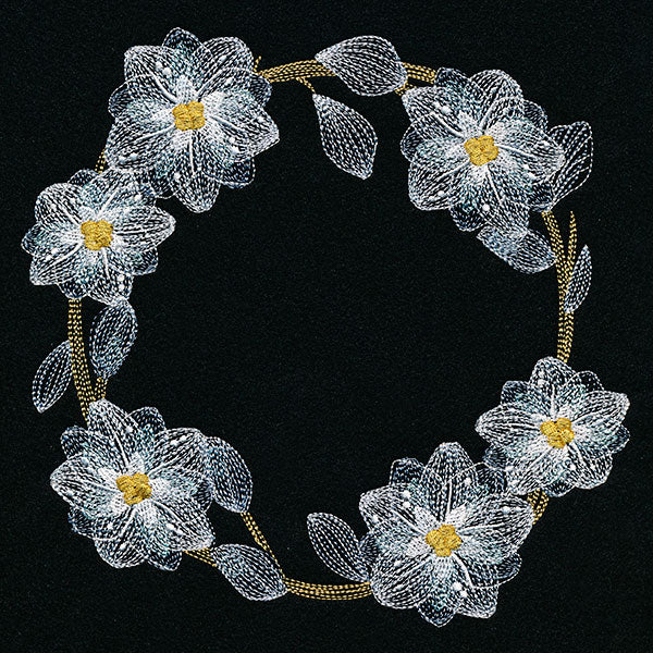 Sheer Poinsettias Wreath - Image 5