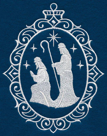 Shepherds Cameo (Whitework) - Image 3