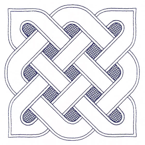 Shield Celtic Knotwork Square (Trapunto) - Image 3