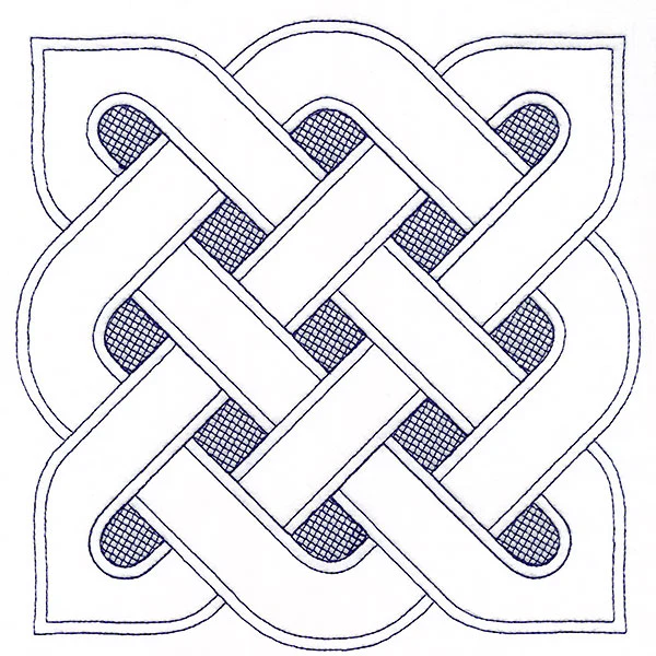 Shield Celtic Knotwork Square (Trapunto) - Image 4