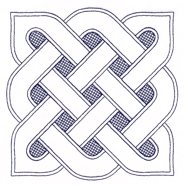 Shield Celtic Knotwork Square (Trapunto) - Image 5