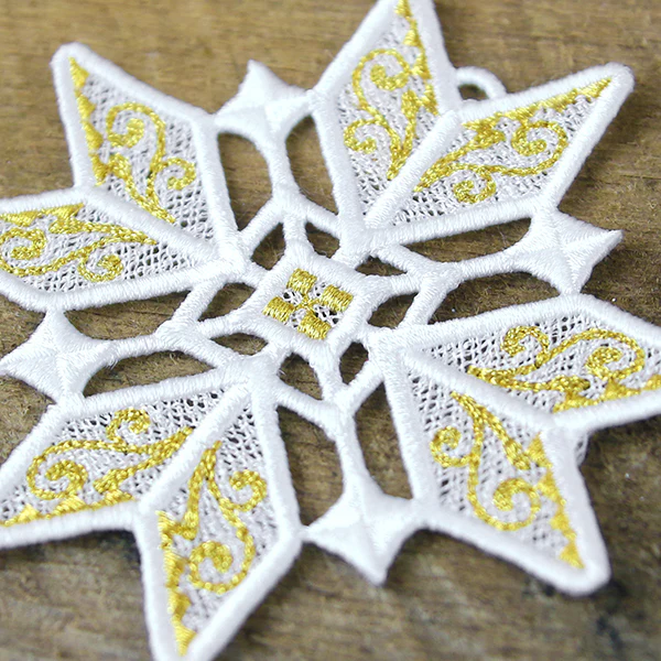 Shimmering Christmas Ornament (Lace) - Image 3