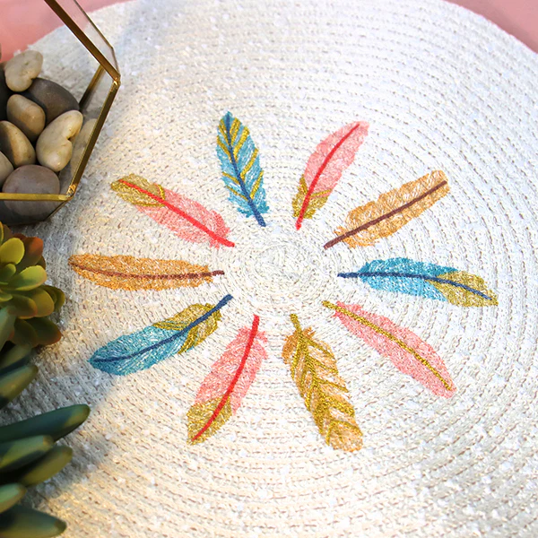 Shimmering Feathers Circle - Image 4
