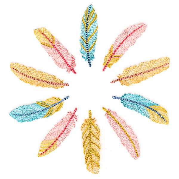 Shimmering Feathers Circle - Image 5